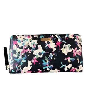 Kate Spade Black Floral Women's Wallet